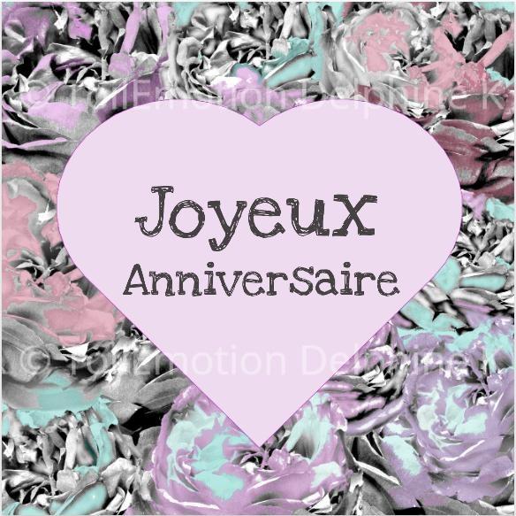 Joyeux anniversaire et coeurs