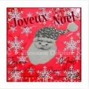 2 tete de pere noel 2 