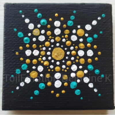 Handgefertigter Magnet quadratisches Format 5 x 5 cm