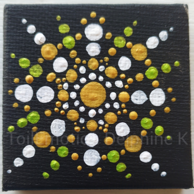 Handmade magnet square format 5 x 5 cm