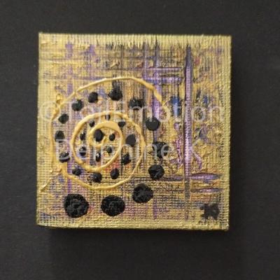Magnete fatto a mano formato quadrato 5 x 5 cm